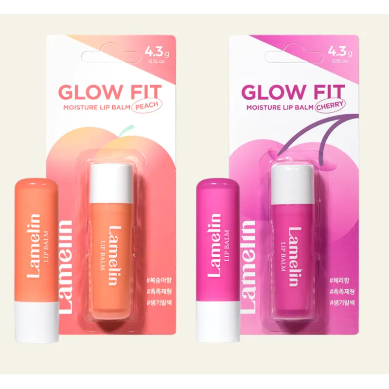 LAMELIN Lameline Glow Fit Moisture Lip Balm Peach 4.3 г