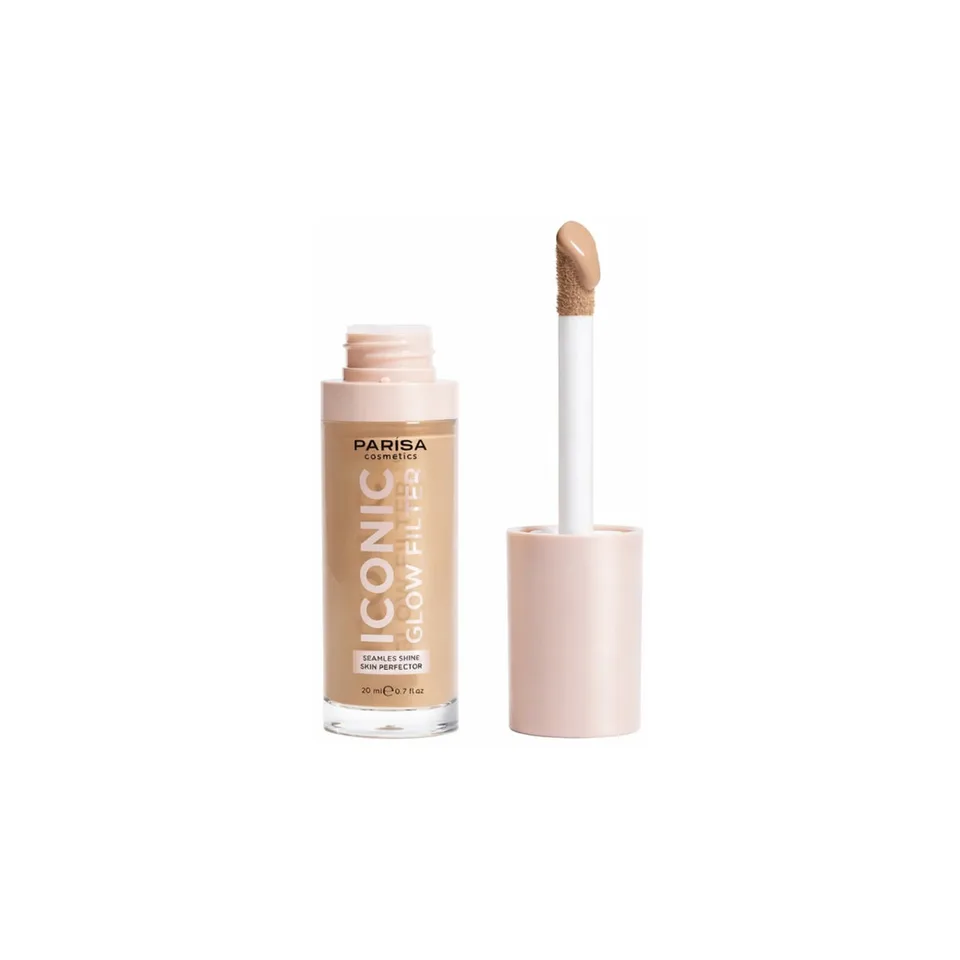 Parisa Cosmetics Тональна основа-флюїд з ефектом сяйва Iconic Glow Filter №6 Golden medium