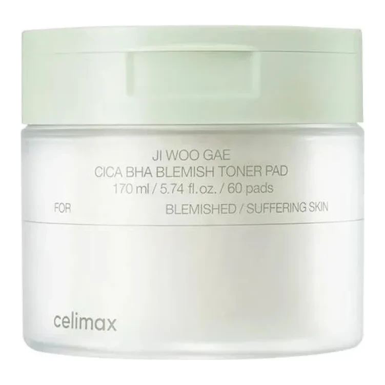 CELIMAX Cica BHA Blemish Toner Pad 170 мл