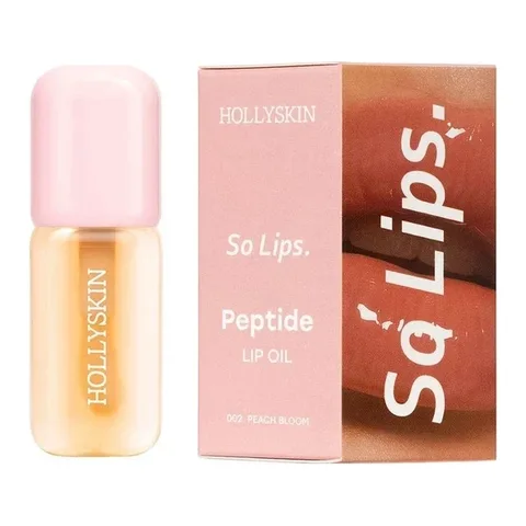 Hollyskin Зволожувальна олія для губ So Lips. Peptide Lip Oil 002. Peach Bloom