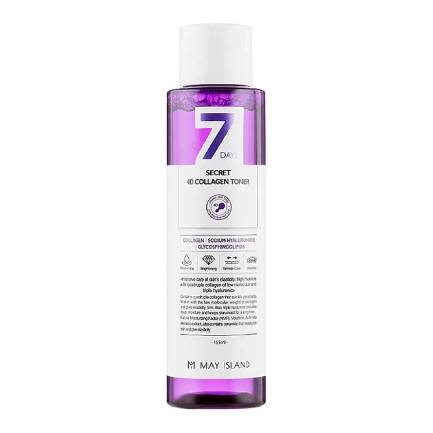 May Island Seven Days Secret 4D Collagen Toner 155 мл