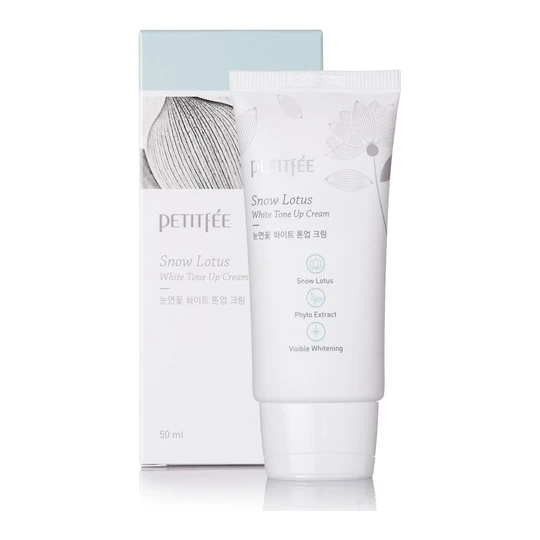 Petitfee Зволожуючий і освітлюючий крем для обличчя Petitfee Snow Lotus White Tone Up Cream 50 мл