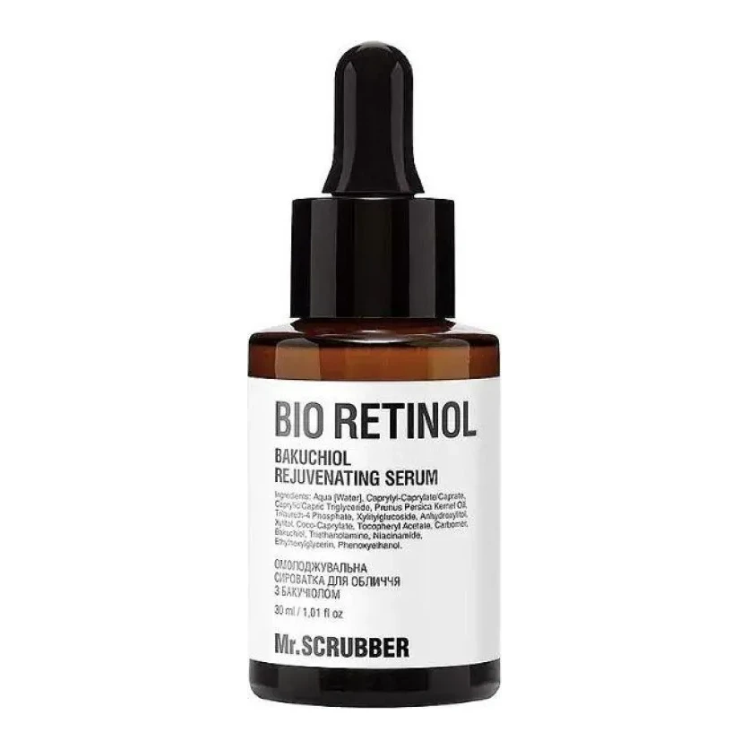 MR. SCRUBBER Омолоджувальна сироватка для обличчя Mr.Scrubber Bio Retinol з бакучіолом 30 мл