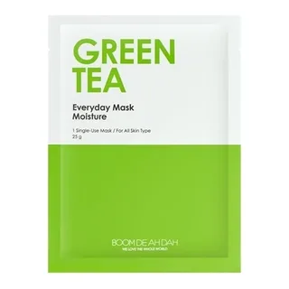 BOOMDEAHDAH Зволожуюча щоденна маска для обличчя з зеленим чаєм BOOMDEAHDAH Everyday Mask Green Tea 25g