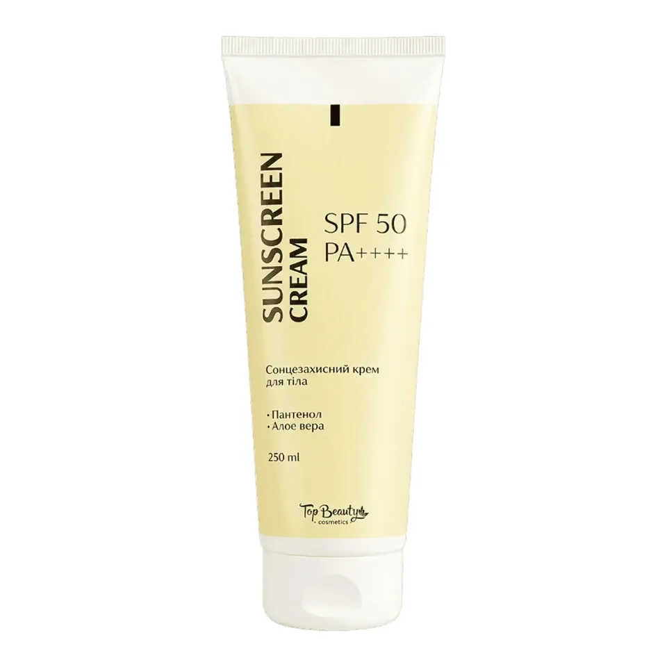 Top Beauty Sunscreen Cream SPF 50 250 мл