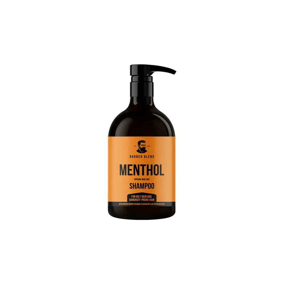 Barber Blend Шампунь для жирної шкіри голови і схильного до лупи волосся Menthol 500 мл