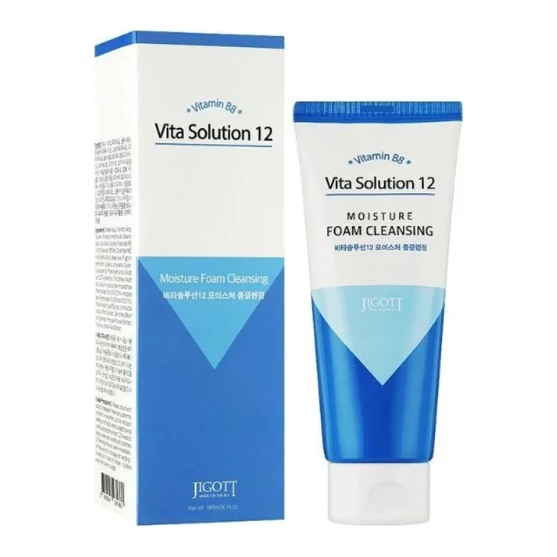 Jigott Vita Solution 12 Moisture Foam Cleansing 180 мл