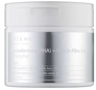 Mary&May Gluconolactone (PHA)+Betula Alba Juice Cleansing Pad 70 шт