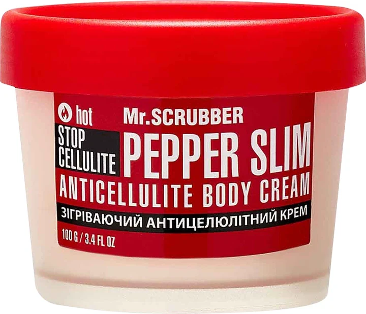 MR. SCRUBBER Антицелюлітний крем, що зігріває, для тіла Stop Cellulite Pepper Slim,100 мл 100 мл