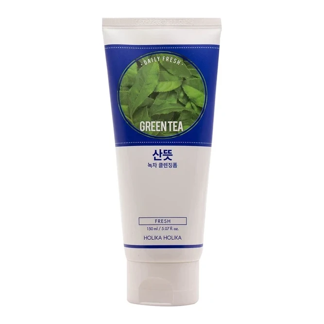 HOLIKA HOLIKA Пінка для вмивання HOLIKA DAILY FRESH GREENTEA CLEANSING FOAM 150 мл