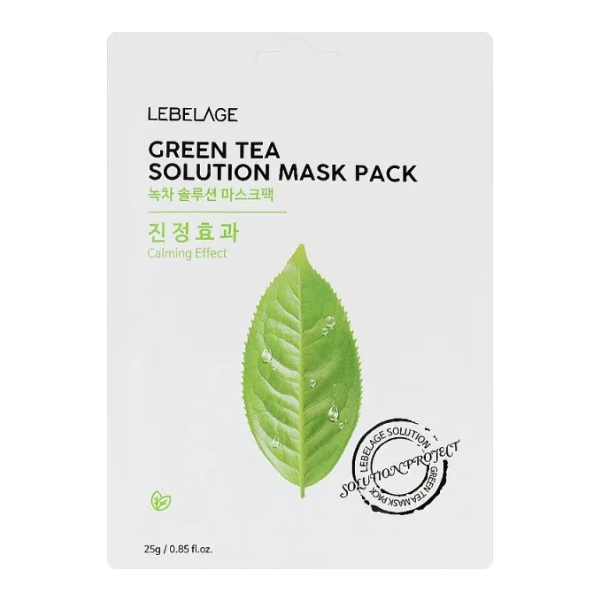 LEBELAGE GREEN TEA SOLUTION MASK 23 г