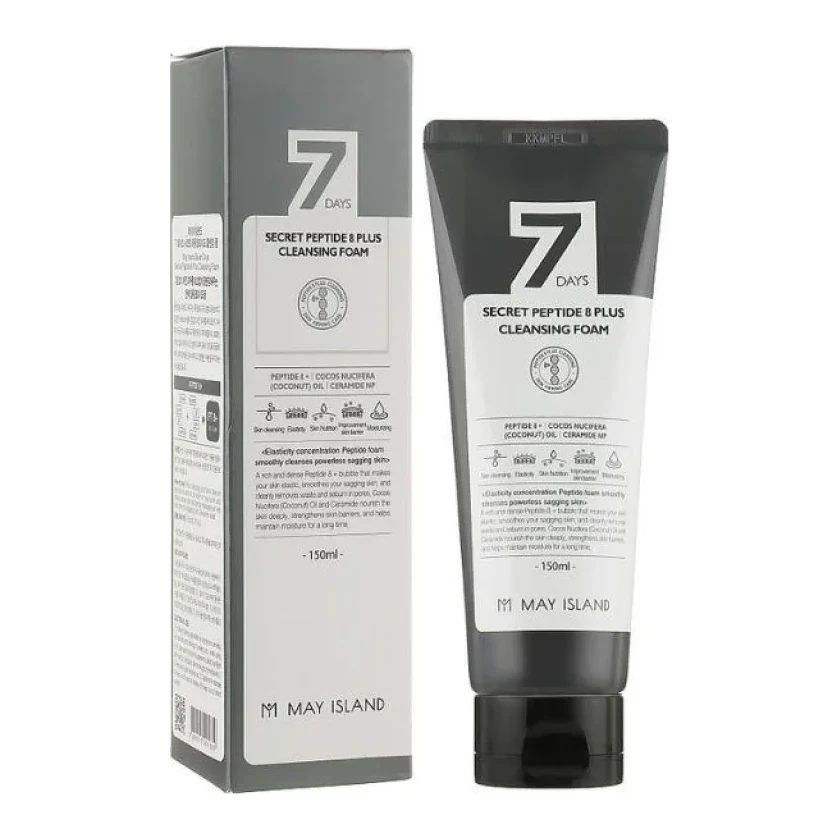 May Island 7 Days Secret Peptide 8 Plus Cleansing Foam 150 мл