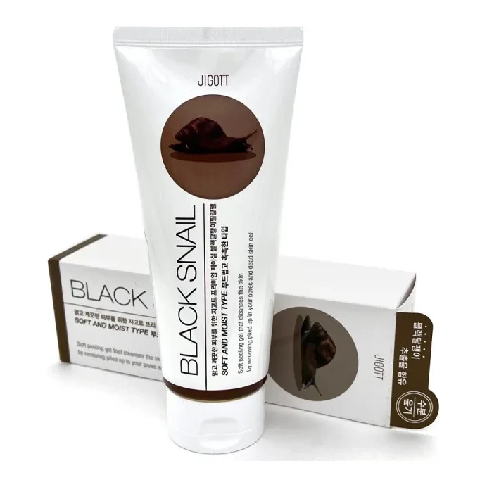 Jigott Premium Facial Black Snail Peeling Gel 180 мл