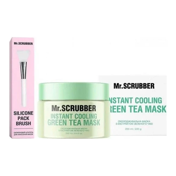 MR. SCRUBBER Охолоджувальна маска для обличчя з екстрактом зеленого чаю Mr.SCRUBBER Instant Cooling Green Tea Mas