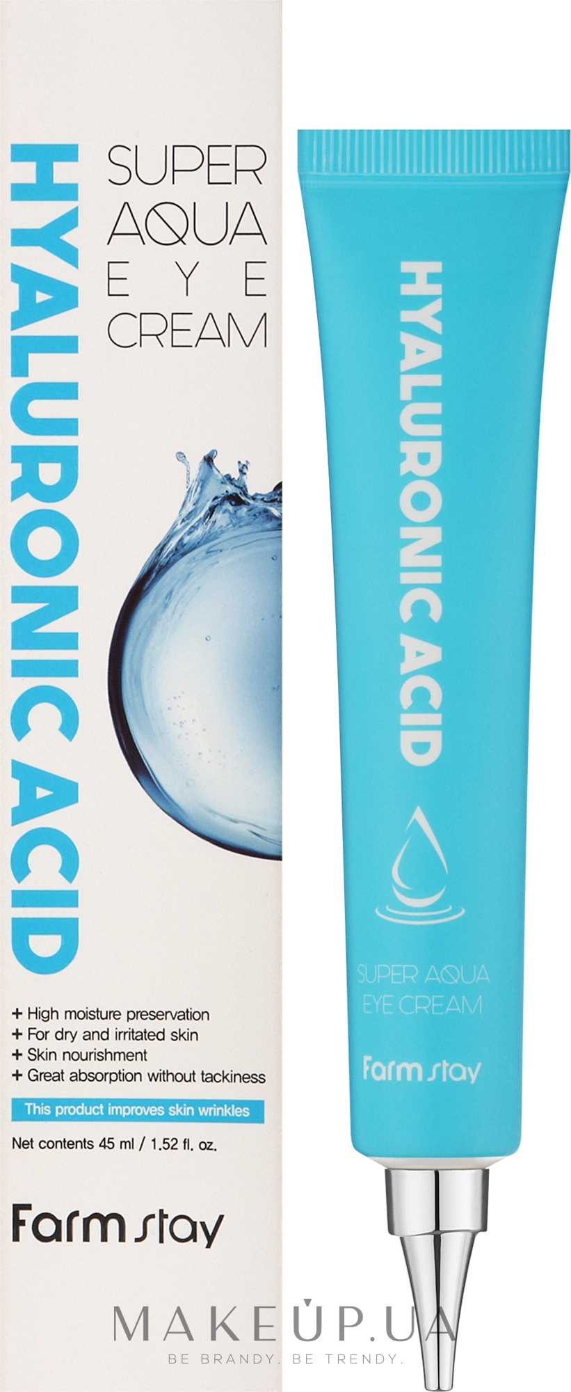FarmStay Hyaluronic Acid Super Aqua Eye Cream 45 мл