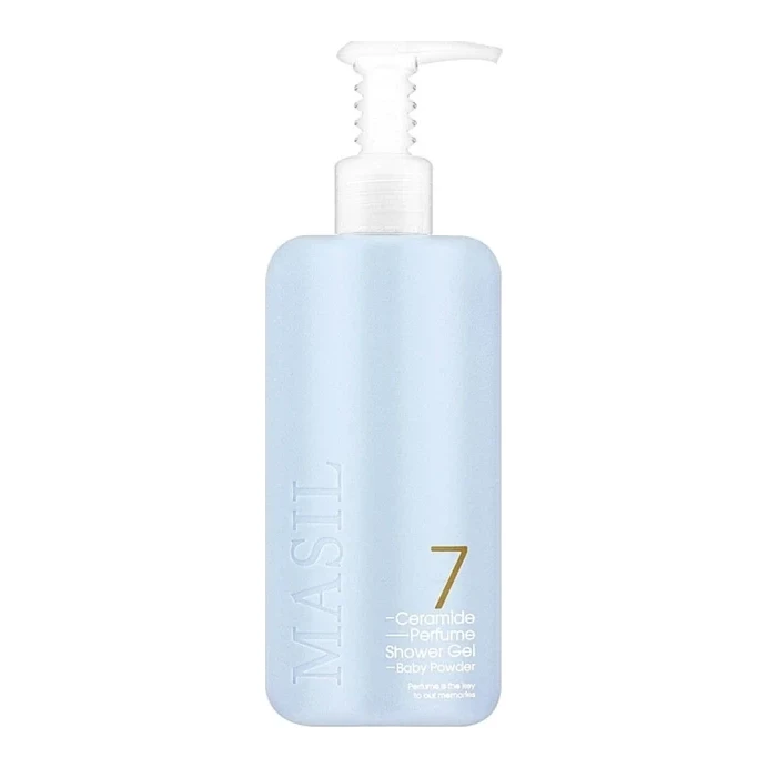 Masil Гель для душу з ароматом дитячої присипки Masil 7 Ceramide Perfume Shower Gel Baby Powder 300 мл