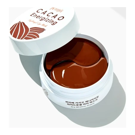 Petitfee Гідрогелеві тонізуючі патчі під очі з екстрактом какао Petitfee Cacao Energizing Hydrogel Eye Patch 60 шт.
