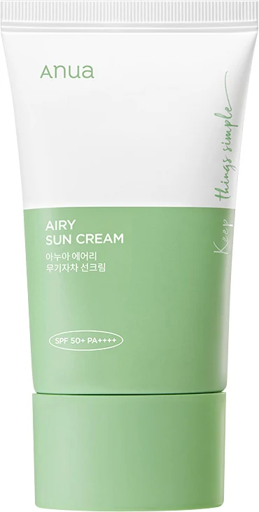 ANUA Легкий мінеральний сонцезахисний крем Anua Airy Sun Сream SPF50+ PA++++ 50 мл