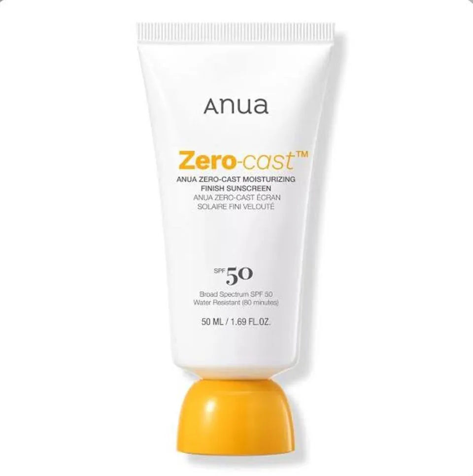 ANUA Zero-Cast Moisturizing Finish Sunscreen SPF50 PA++++ , 50 мл