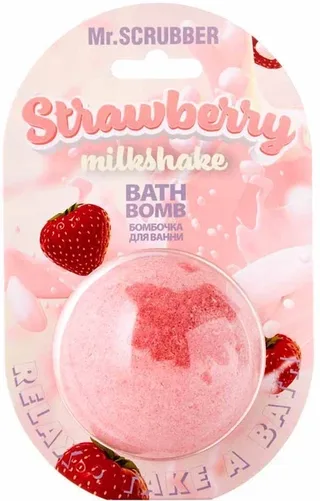MR. SCRUBBER Бомбочка для ванни Strawberry Milkshake Mr.Scrubber, 200 г
