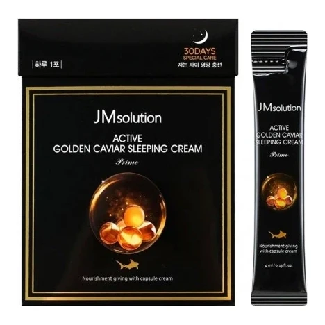 JM Solution Крем нічний живильний із золотом та екстрактом ікри JM solution Active Golden Caviar Sleeping Cream