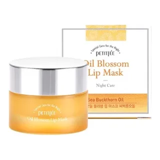 Petitfee Нічна маска для губ з вітаміном Е і олією обліпихи Petitfee Oil Blossom Lip Mask 15g