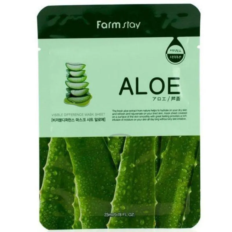 FarmStay Visible Difference Mask Sheet Aloe 25 мл