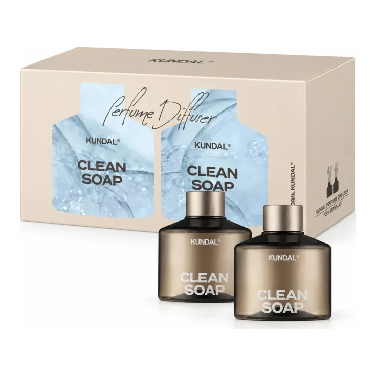 Kundal Аромадифузор для дому "Чисте мило" Kundal Perfume Diffuser Clean Soap 200ml*2ea (набір 2шт) ver.2 2 шт.