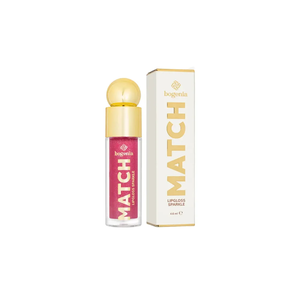 Bogenia Блиск для губ Match Lipgloss Sparkle №6 Raspberry
