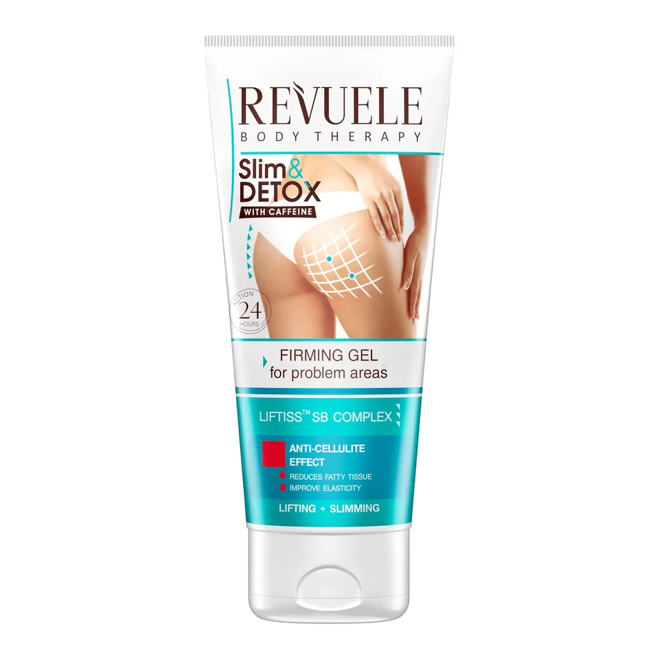 REVUELE Гель  зміцнюючий з кофеїном SLIM&DETOX для проблемних зон, 200 мл