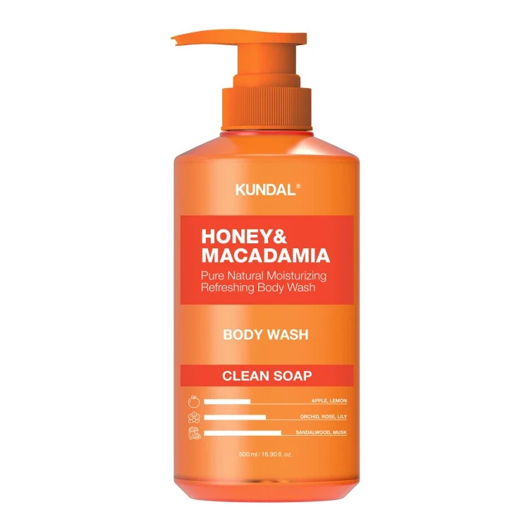 Kundal Honey & Macadamia Body Wash Clean Soap ver.2 500 мл