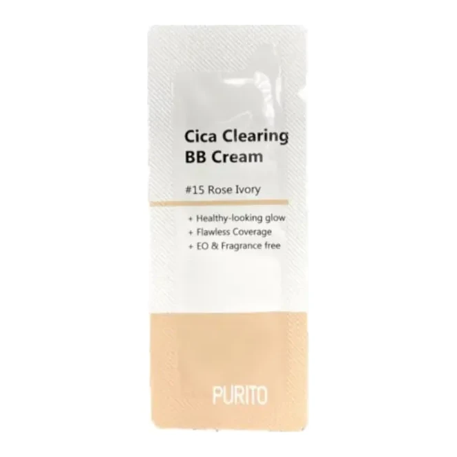 PURITO Cica Clearing BB Cream #15 Rose Ivory 1.5 мл