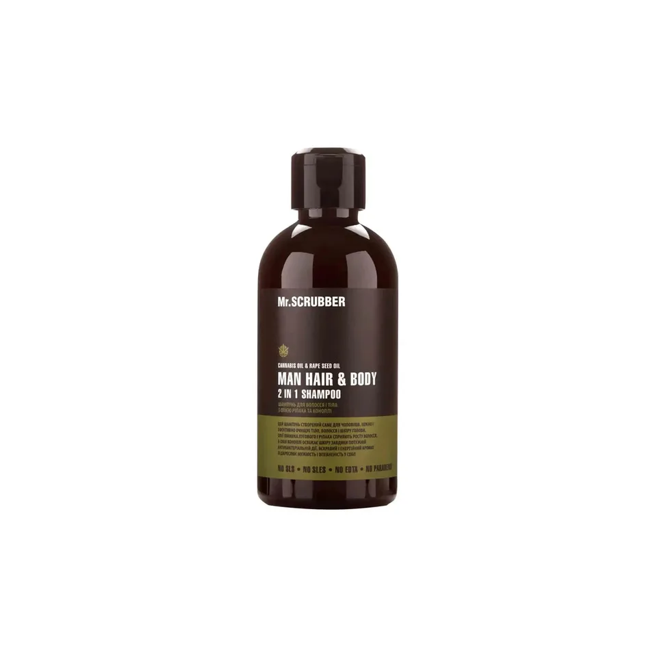MR. SCRUBBER Solid Man Hair&amp;Body Shampoo 2 In 1 250 мл