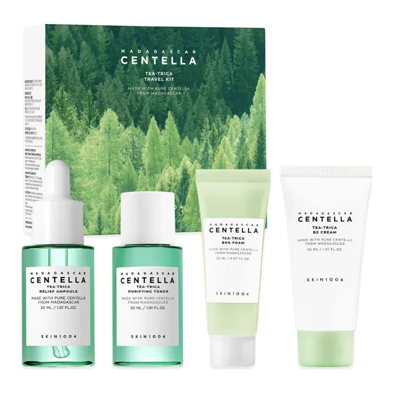 SKIN1004 Дорожній заспокійливий набір мініатюр SKIN1004 Madagascar Centella Tea-Trica Travel Kit (20ml+30ml+30ml+30ml) 20ml+30ml+30ml+30ml