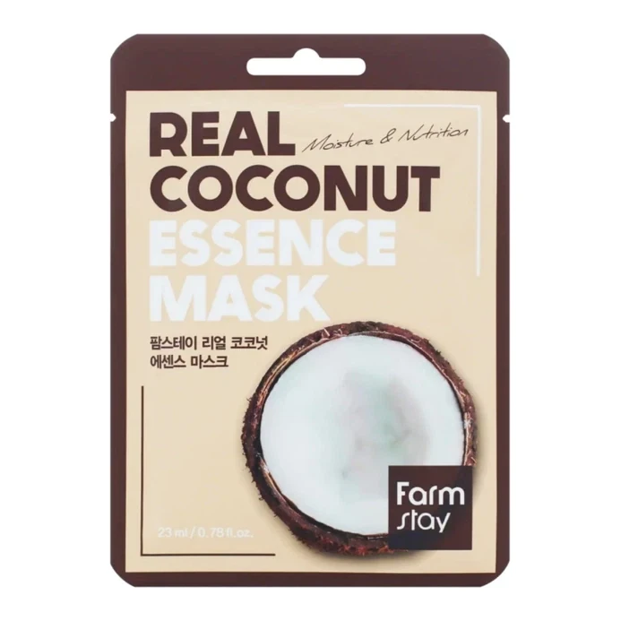 FarmStay Маска тканинна зволожуюча з екстрактом кокосу REAL COCONUT ESSENCE MASK FARMSTAY 23 мл