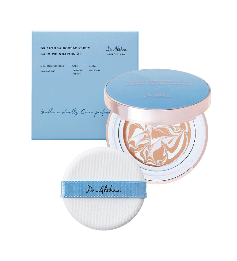 DR.ALTHEA Кушон №23 DR. ALTHEA PRO LAB Double Serum Balm Foundation 23 SPF50+ PA+++ ,12гх2шт-змін блок