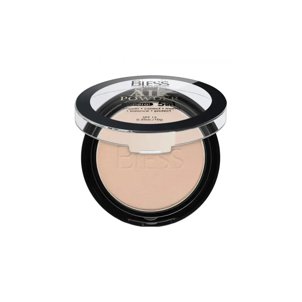 Bless Beauty Компактна пудра для обличчя 5 in 1 SPF 15 №5