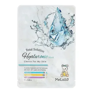 MELOSO Hyaluronic + Glycolic Acid Anti Dry Skin Serum Mask 25 мл