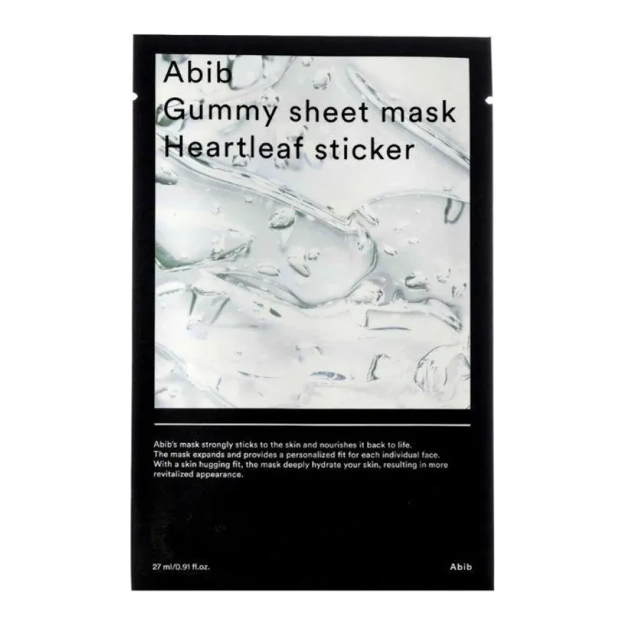 ABIB Gummy Sheet Mask Heartleaf Sticker 27 мл