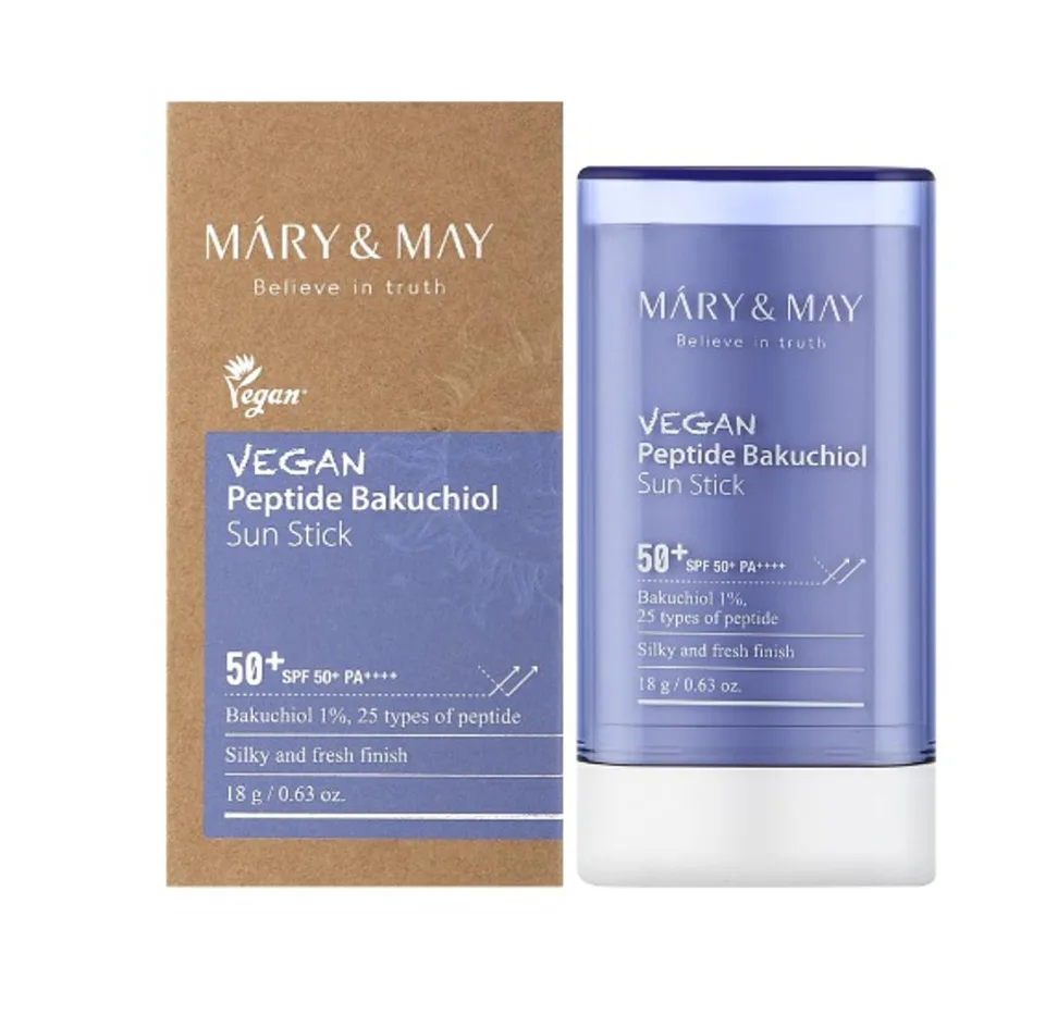 Mary&May Сонцезахисний стік Vegan Peptide Bakuchiol Sun Stick SPF50+ PA++++ 18 г