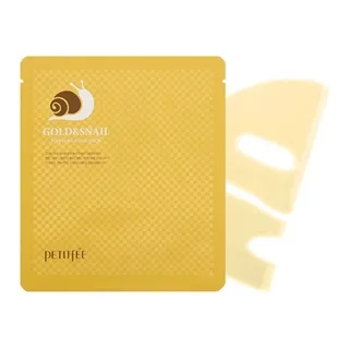 Petitfee Гідрогелева маска для обличчя з золотом і равликом Petitfee Gold & Snail Hydrogel Mask 30g - 1шт