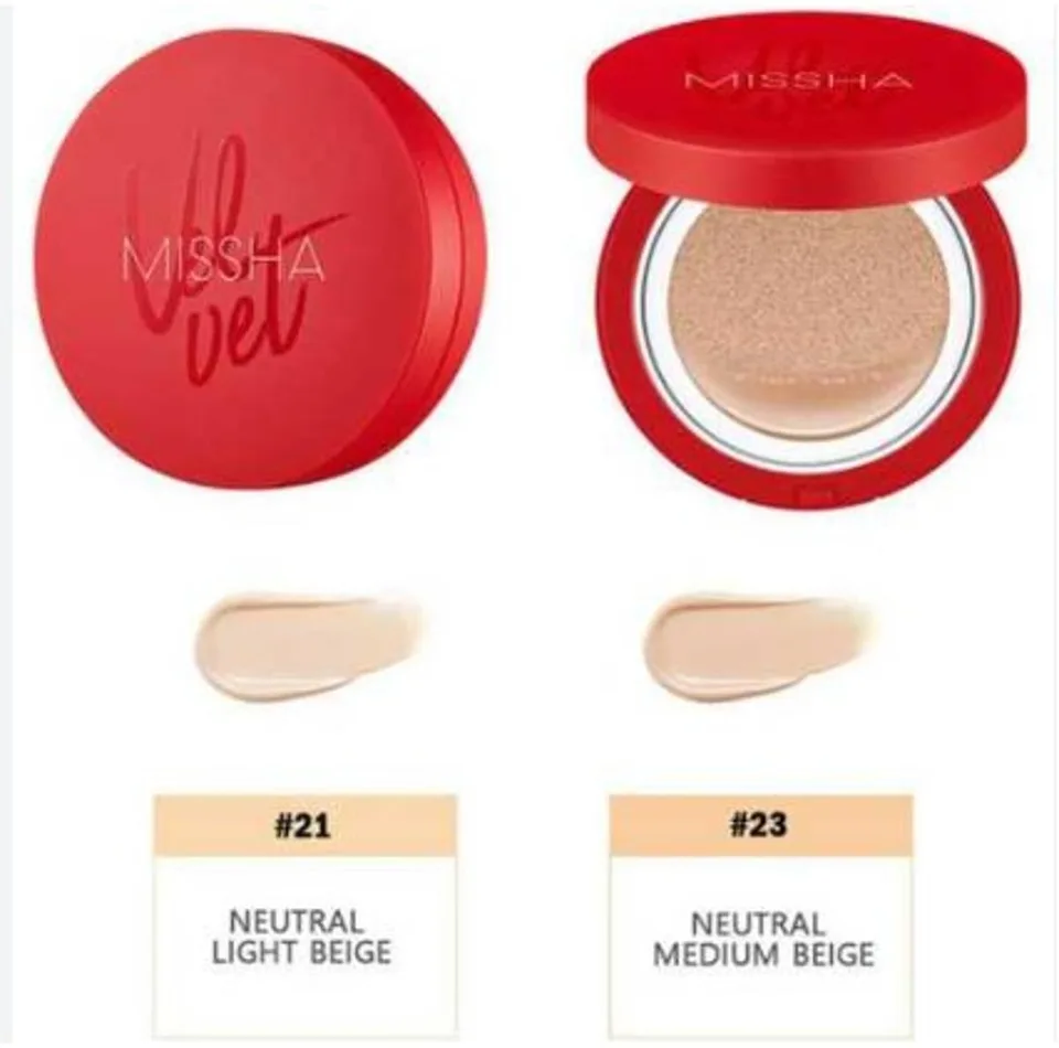 Missha Velvet Finish Cushion SPF50+/PA+++ 15 мл #21 Світло-бежевий (Без упаковки) 15 мл