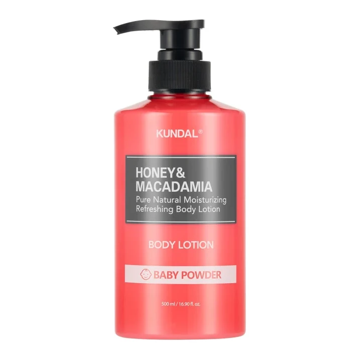 Kundal Лосьйон для тіла "Дитяча Присипка" Kundal Honey & Macadamia Pure Body Lotion Baby Powder 500 мл