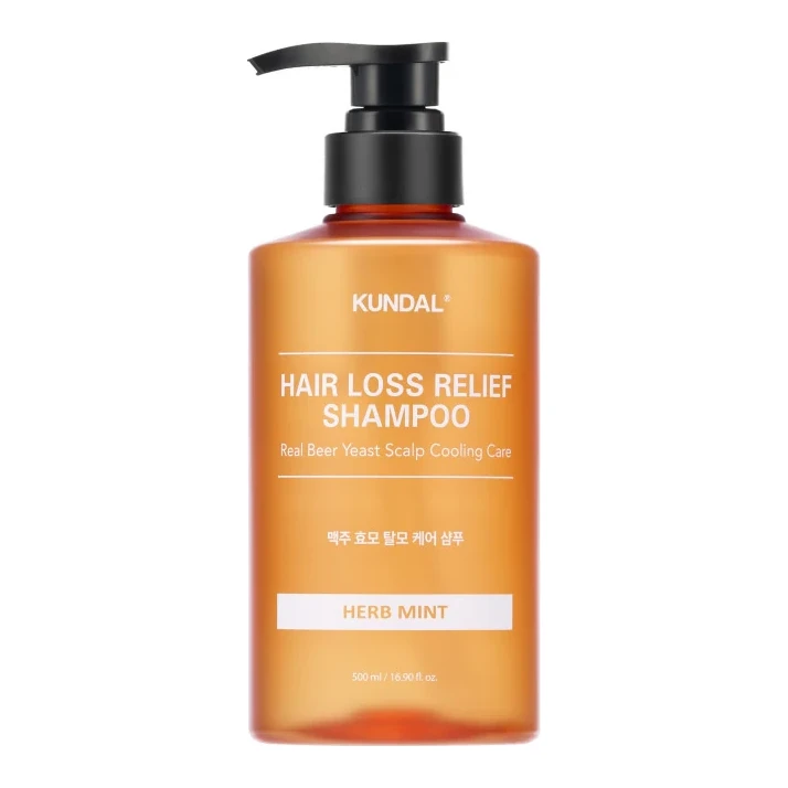 Kundal Beer Yeast Hair Loss Relief Shampoo Herb Mint 500 мл