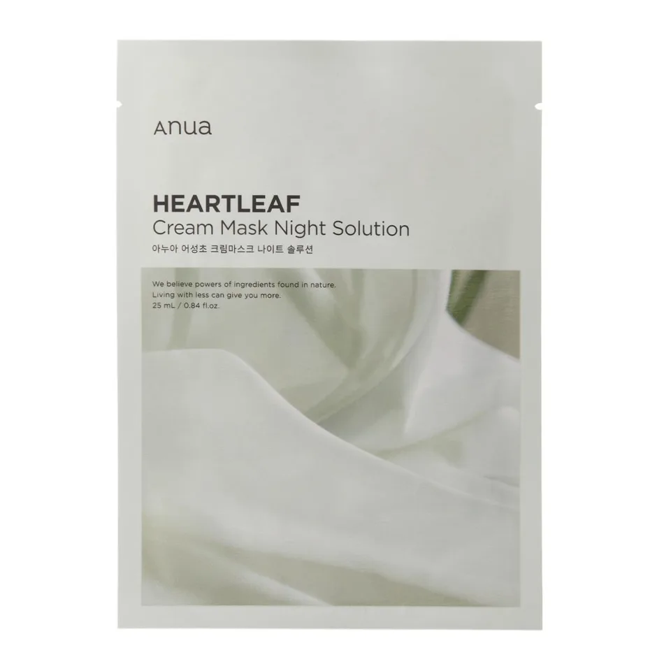 ANUA Heartleaf Cream Sheet Mask Night Solution 25 мл