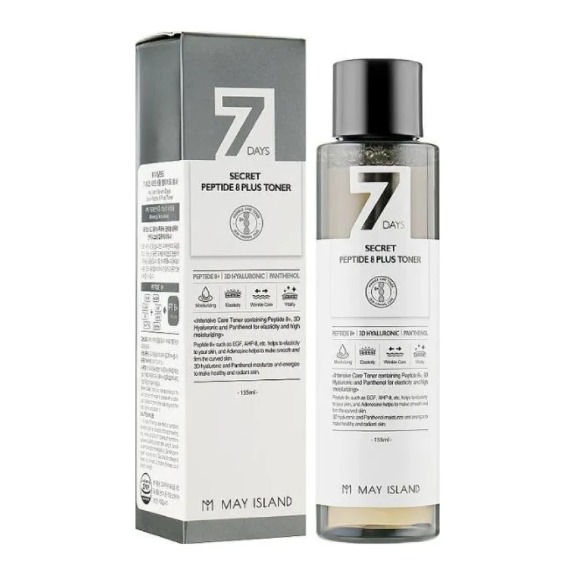 May Island 7 Days Secret Peptide 8 Plus Toner 155 мл