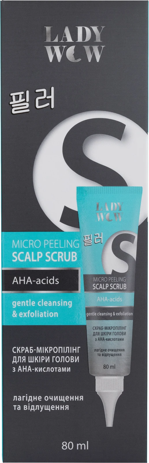LADY WOW Скраб-мікропілінг для шкіри голови з АНА-кислотами LADY WOW Micro Peeling Scalp Scrub AHA - Acids 80