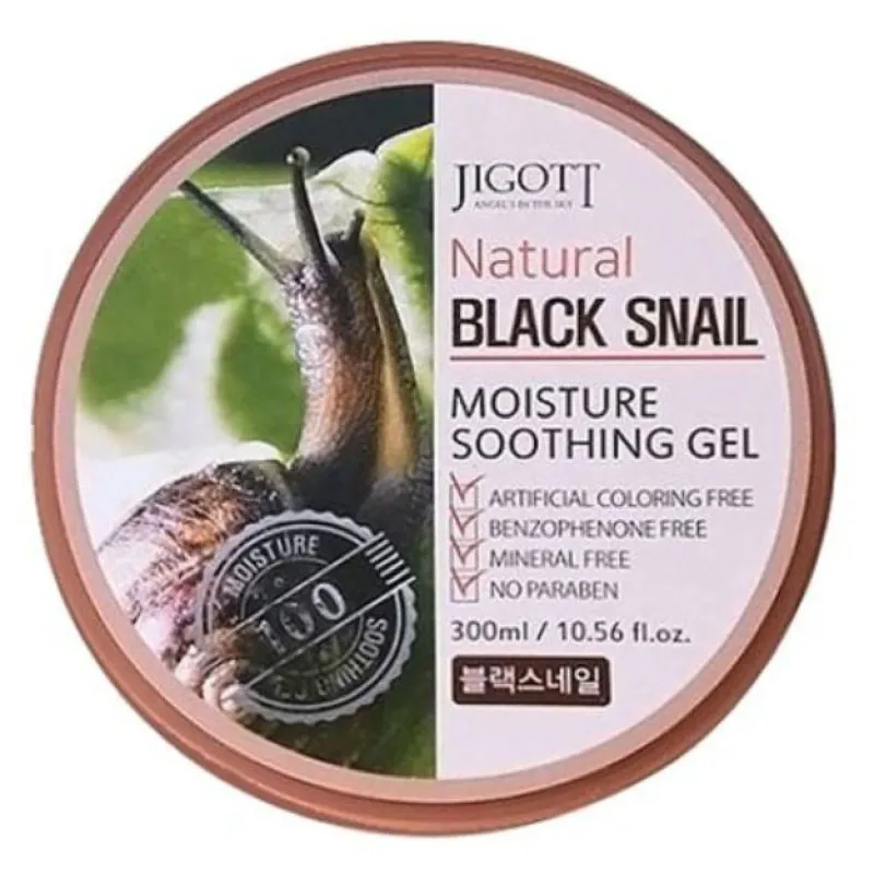 Jigott Natural Black Snail Moisture Soothing Gel 300 г