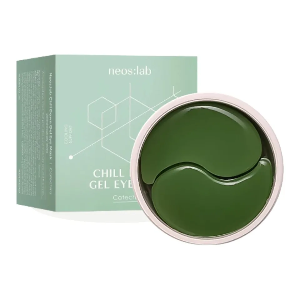 Neos:lab Гідрогелеві патчі під очі з зеленим чаєм та аденозином Neos:lab Chill Down Gel Eye Mask Catechins 60 шт