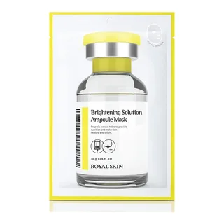 Royal Skin Вирівнююча тон ампульна маска для обличчя ROYAL SKIN Brightening Solution Ampoule Mask 30g - 1 шт